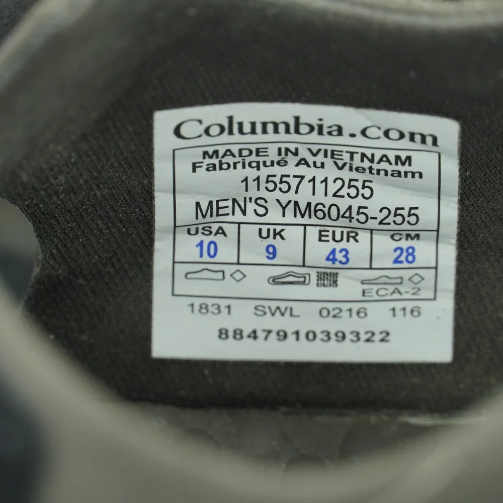 Columbia Mens 10 Outdoor Hiking Sandals Olive Green Strap Comfort‎ Water Shoes